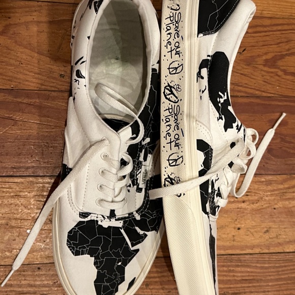 Prototype Rare Men’s World Map Vans Size 11 - Picture 4 of 5